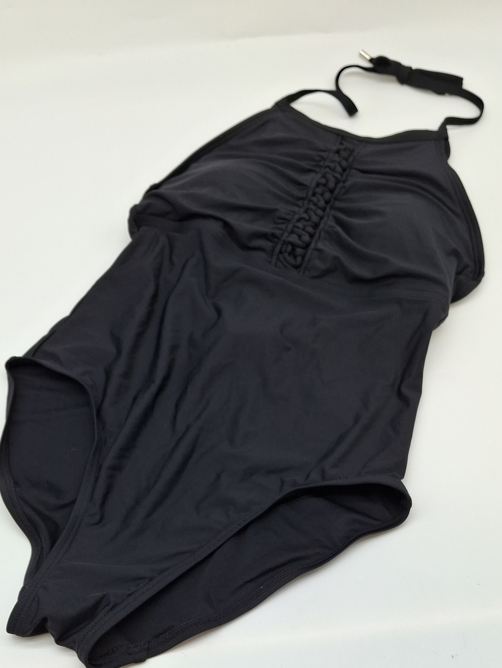 Calvin Klein Braided One Piece Swimsuit Black 8